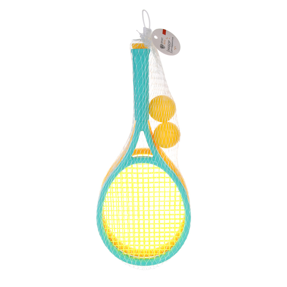 Набор для бадминтона для детей, тм BY SPORT, 2 ракетки, 2 мяча, в сетке, пластик, полиэстер - #7