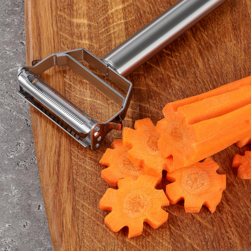 SATOSHI Овощечистка 5 в 1, 18х8см, 2 лезвия, нерж.сталь - #10