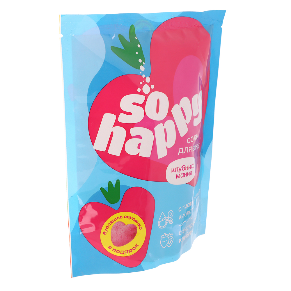 Соль для ванн "SOHappy" Клубника Мания/Лавандовые мечты, 500г - #2