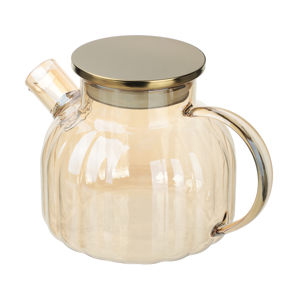 SATOSHI Кантри Чайник заварочный 1000мл, стекло, нерж.сталь - #5