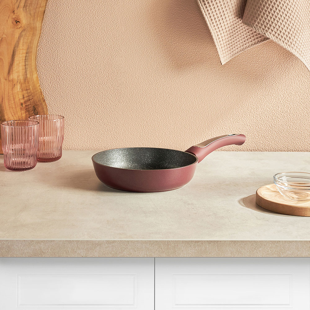 SATOSHI Ла Мери Сковорода литая d=20см, антипригарное покрытие мрамор, индукция - #10