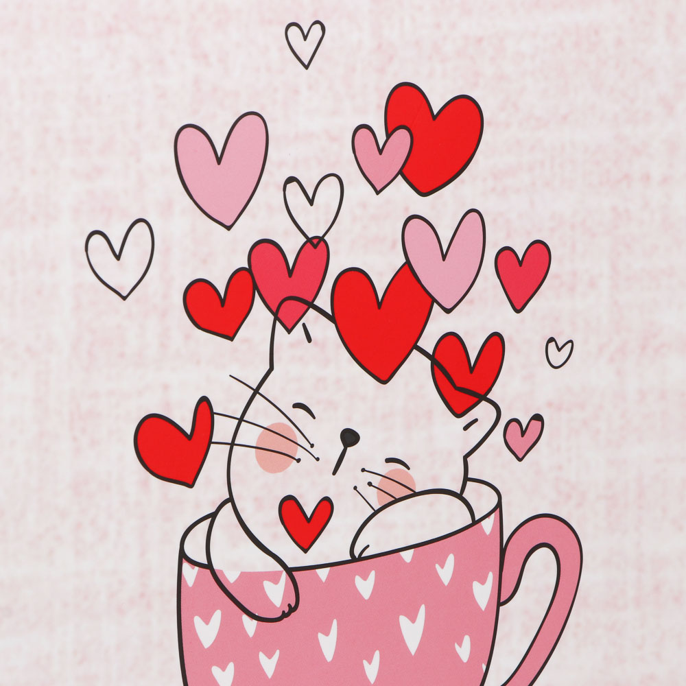 Пакет подарочный бумажный тм LADECOR M 18x23x10 см, "Сердце" арт 2, 4 дизайна - #4