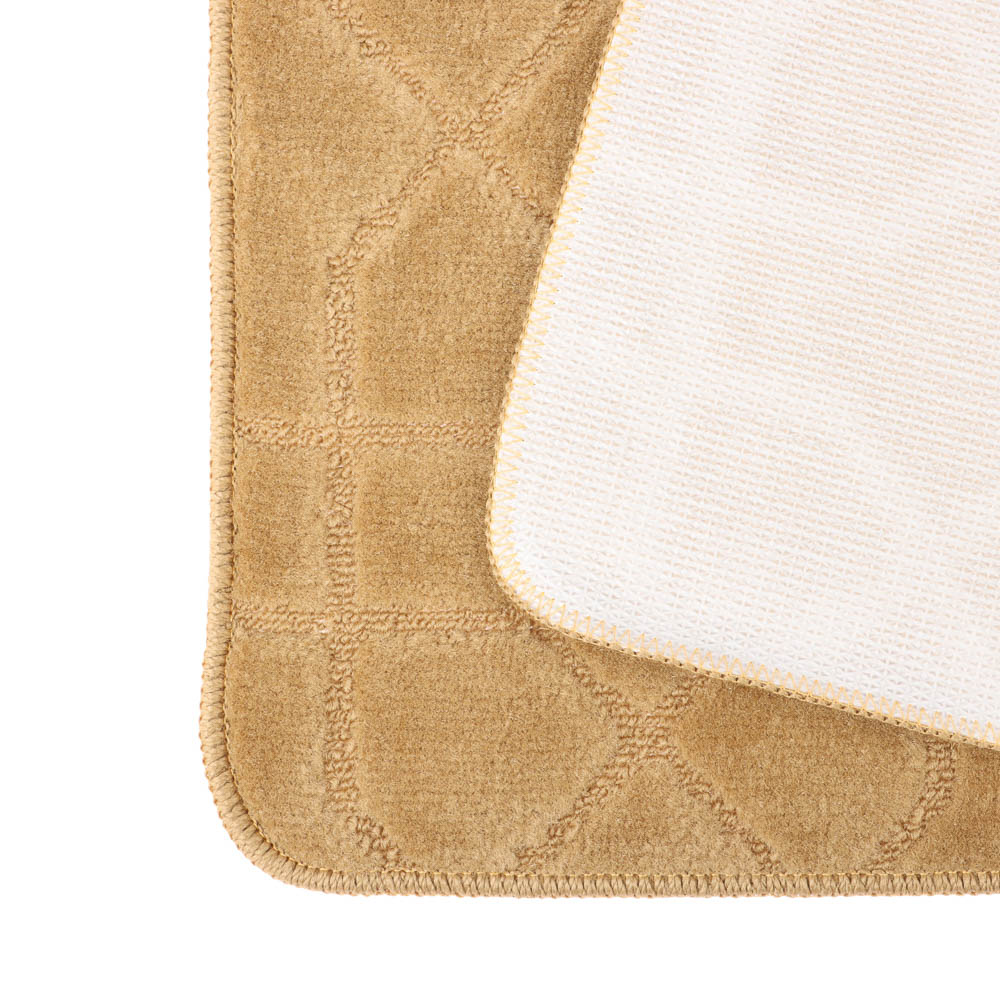 Набор ковриков для ванной и туалета тм VETTA Геометрия, 50x80см + 50x40см, полиэстер, 3 цвета - #5