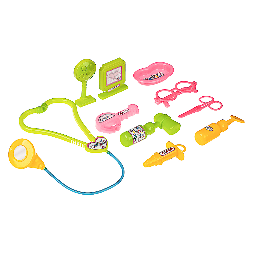 ИГРОЛЕНД Игровой набор доктора в сетке, 9 пред., пластик, 9,5x20x9 см,  для детей 3+ - #1