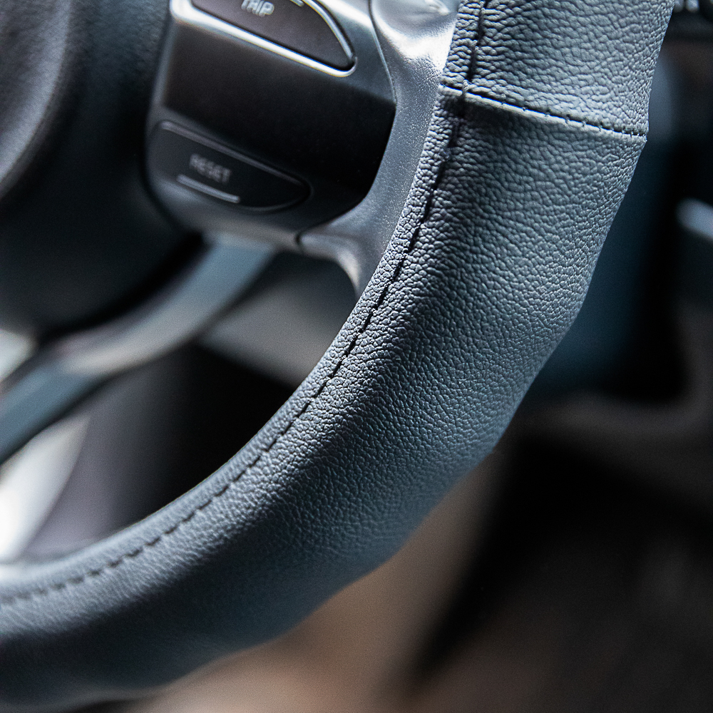 ЕРМАК Оплетка руля, натуральная кожа, цвет черный, размер L - #8