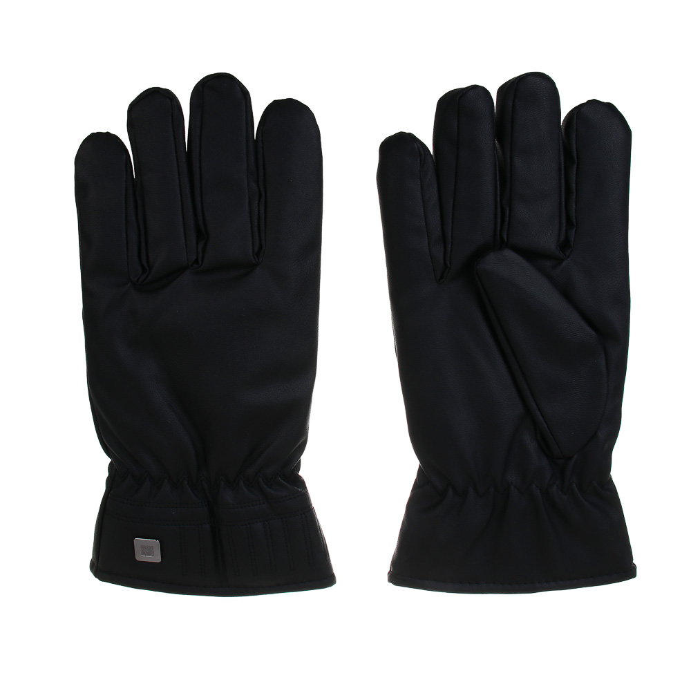 GALANTE Перчатки мужские контактные на подкладке, р.22-24, 100% полиэстер, черные, ОЗ25-24 - #3