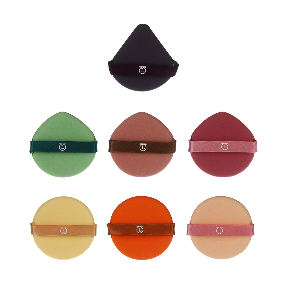 Набор спонжей для макияжа 7 шт в тубусе тм ЮНИLOOK, полиуретан, полиэстер, d5см - #1