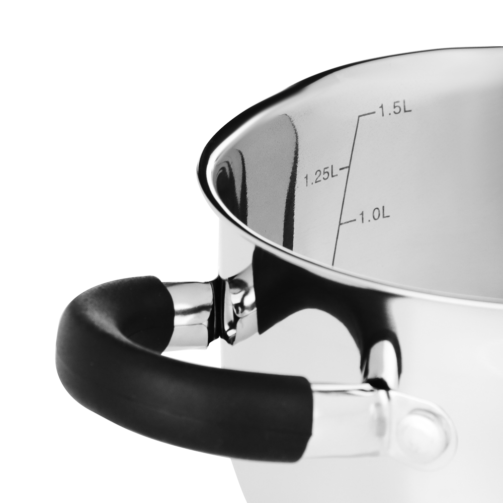 SATOSHI Арбон Кастрюля 16х9,5см, 1,8л, со стекл. крышкой, индукция - #6