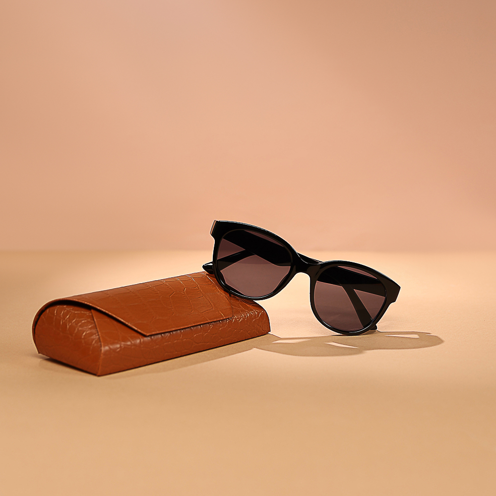 GALANTE Очки солнцезащитные, пластик, 142x45мм, черные, арт.24-28 - #4