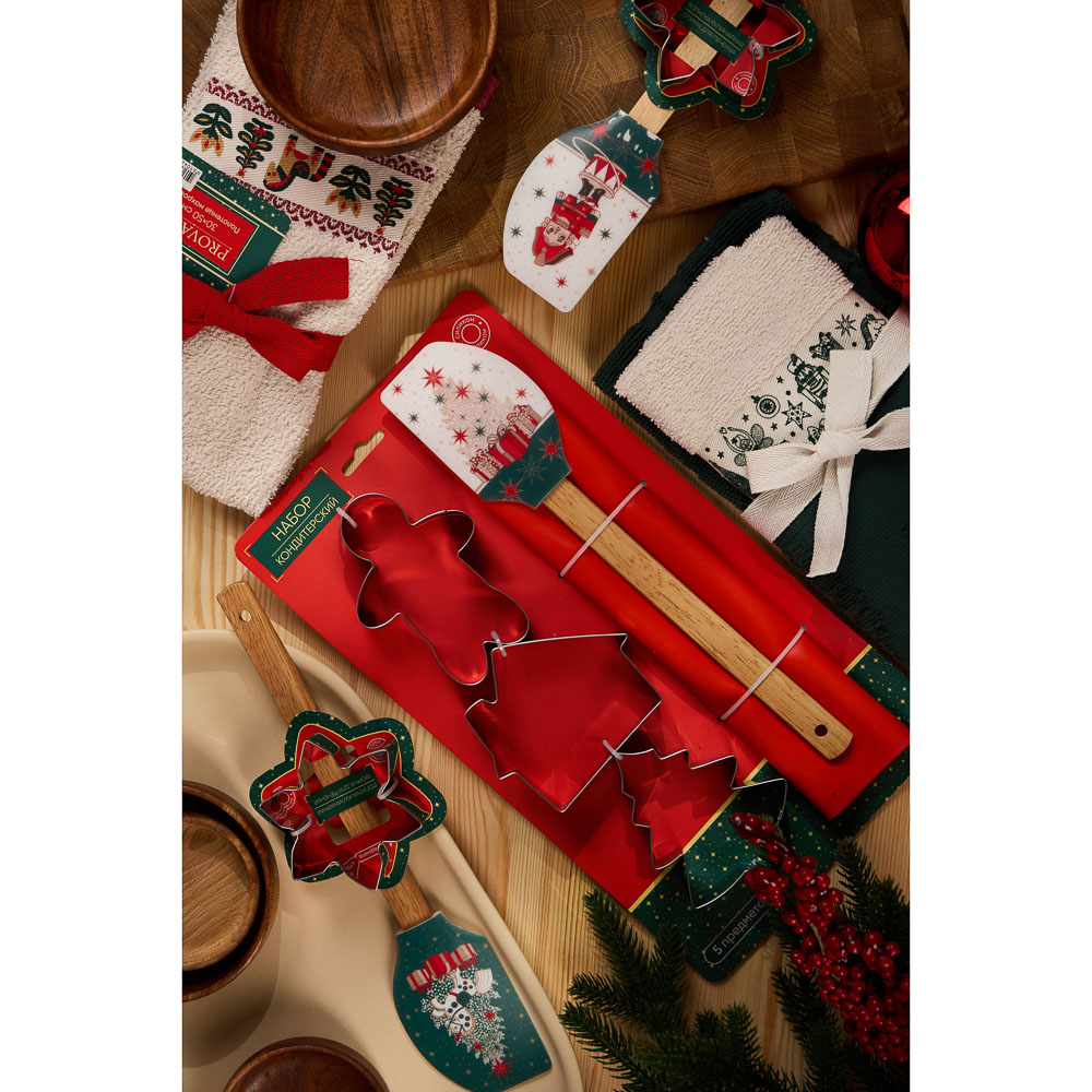 PROVANCE Щелкунчик Полотенце махровое с лентой, 30х50см, 100% хлопок, 2 дизайна - #7