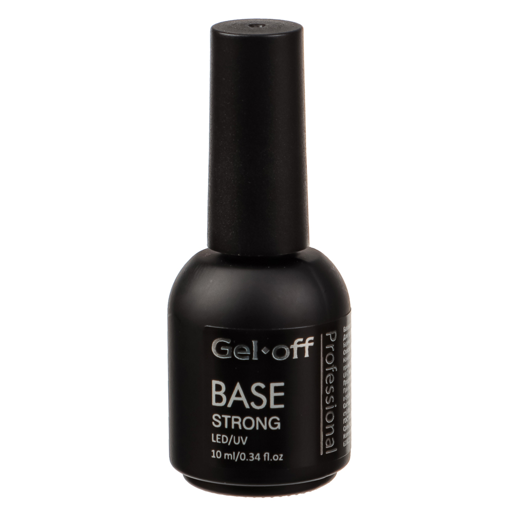 Базовое покрытие для ногтей среднее "BASE STRONG", Gel-off Professional, 10 мл - #1