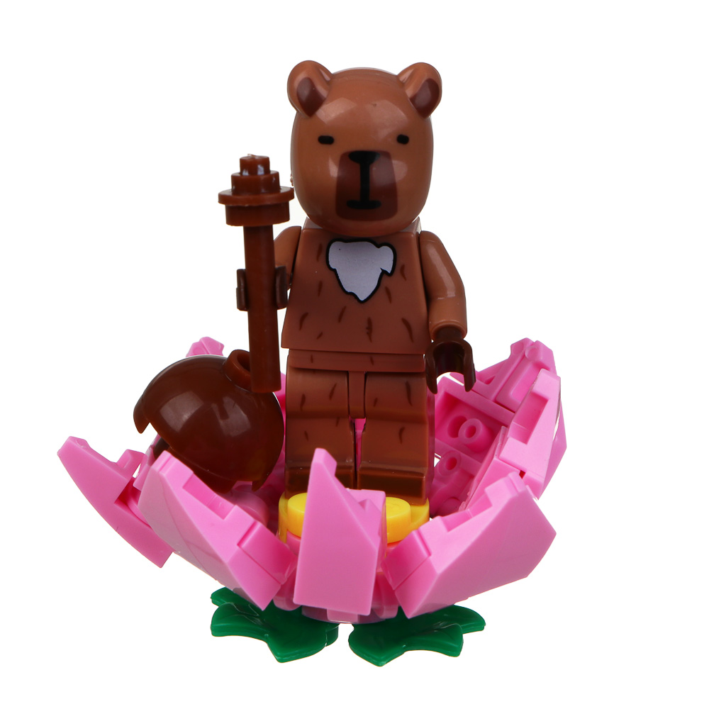 ИГРОЛЕНД Конструктор "Мир Капибарчиков", 14,5х4х9,5 см, ABS, 6 видов - #6