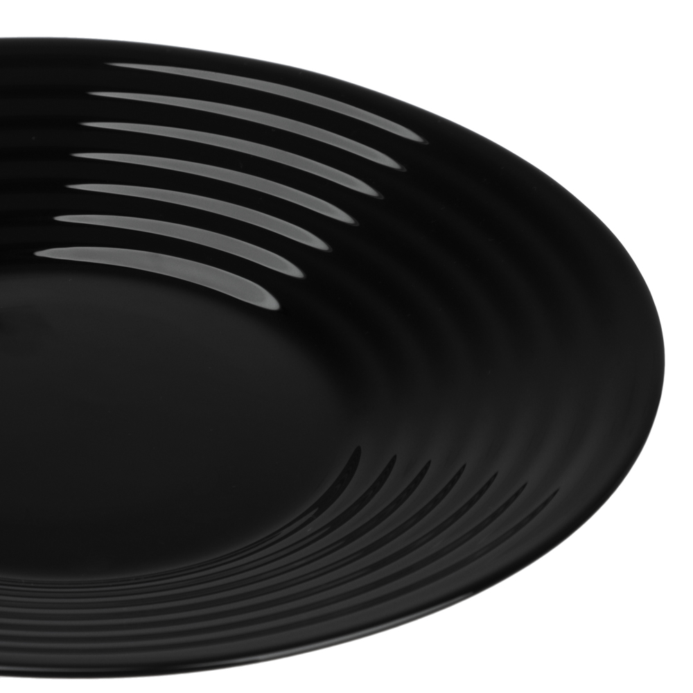 MILLIMI Бароло Тарелка закусочная 19см черная опаловое стекло - #3