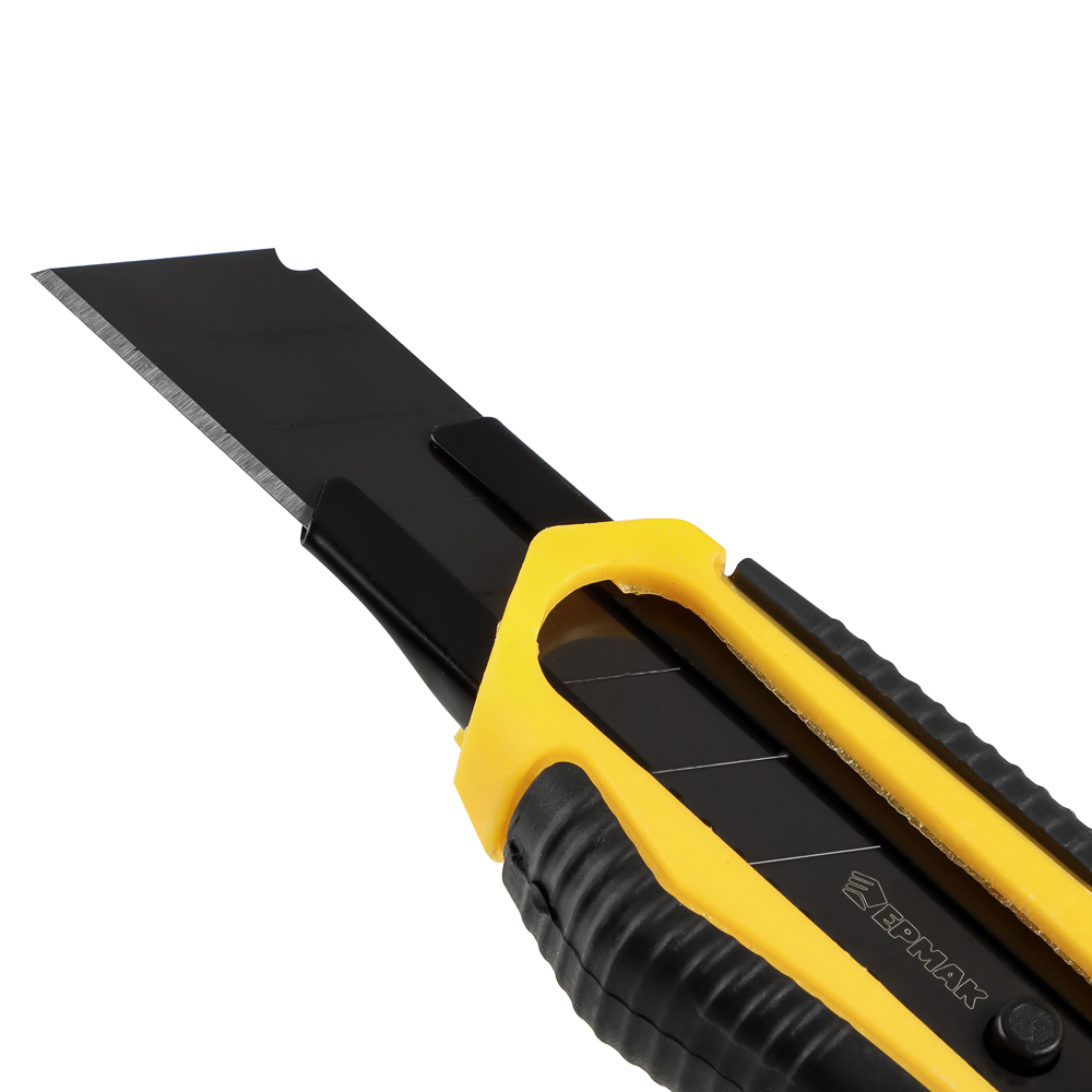 ЕРМАК Нож универсальный 18мм, метал.направ.,Autolock,корпус пластик+TPR,лезвие с воронением, блистер - #2