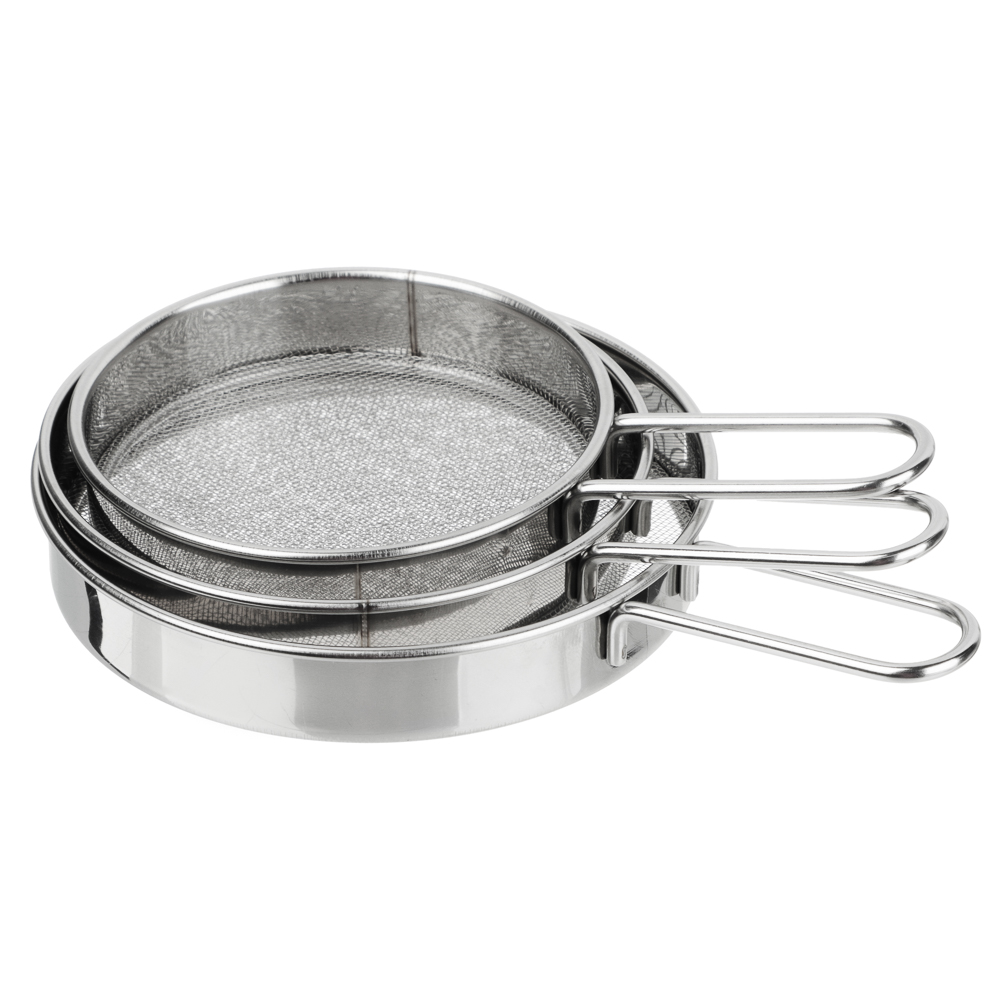 Набор сит для сахарной пудры и какао тм VETTA 3 пр, 7,5/9/10см, нерж.сталь - #6