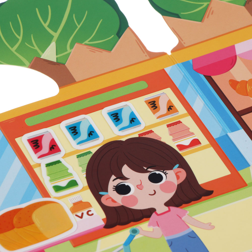 Набор многоразовых наклеек бумага, картон, 22,5х30х0,4см, 5 дизайнов - #8