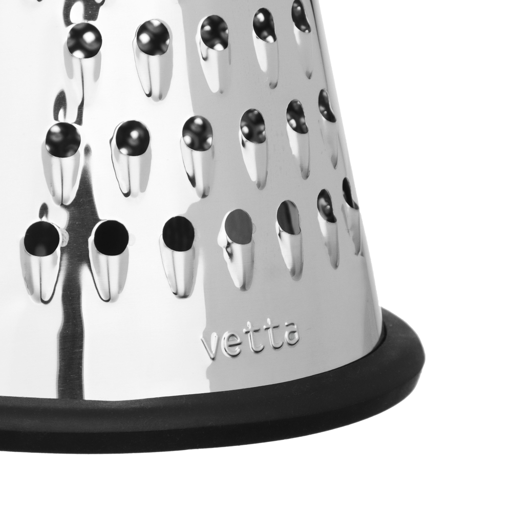 Терка 3-х сторонняя тм VETTA 25см, нерж.сталь, пластик. ручка - #7