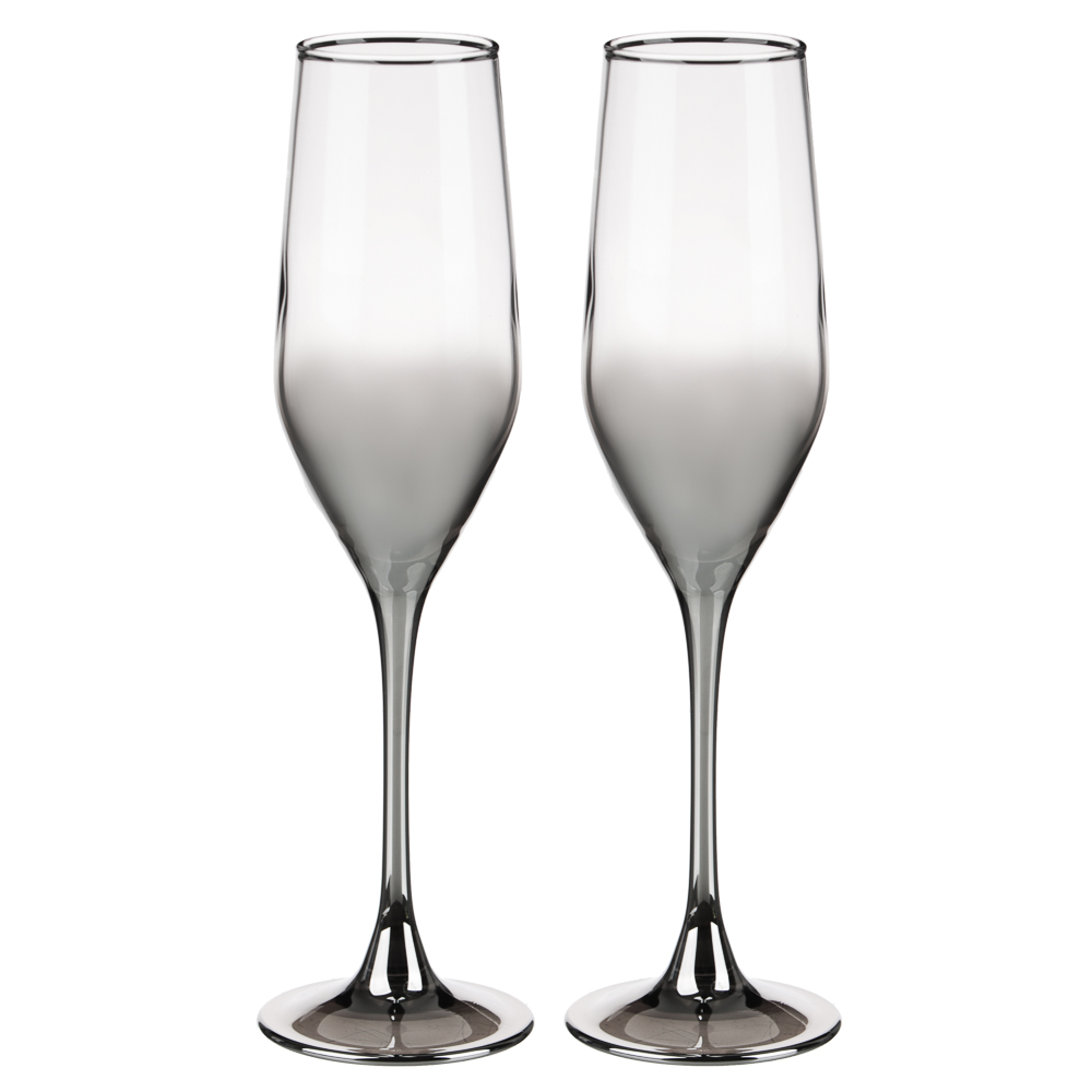 Набор бокалов для шампанского Luminarc "Мистическое серебро", 2 шт - #1