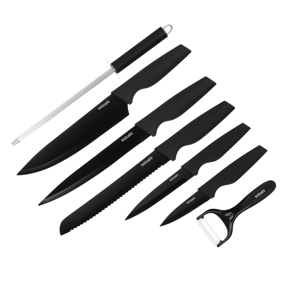 SATOSHI Торонто Набор ножей кухонных 8пр, на подставке - #5