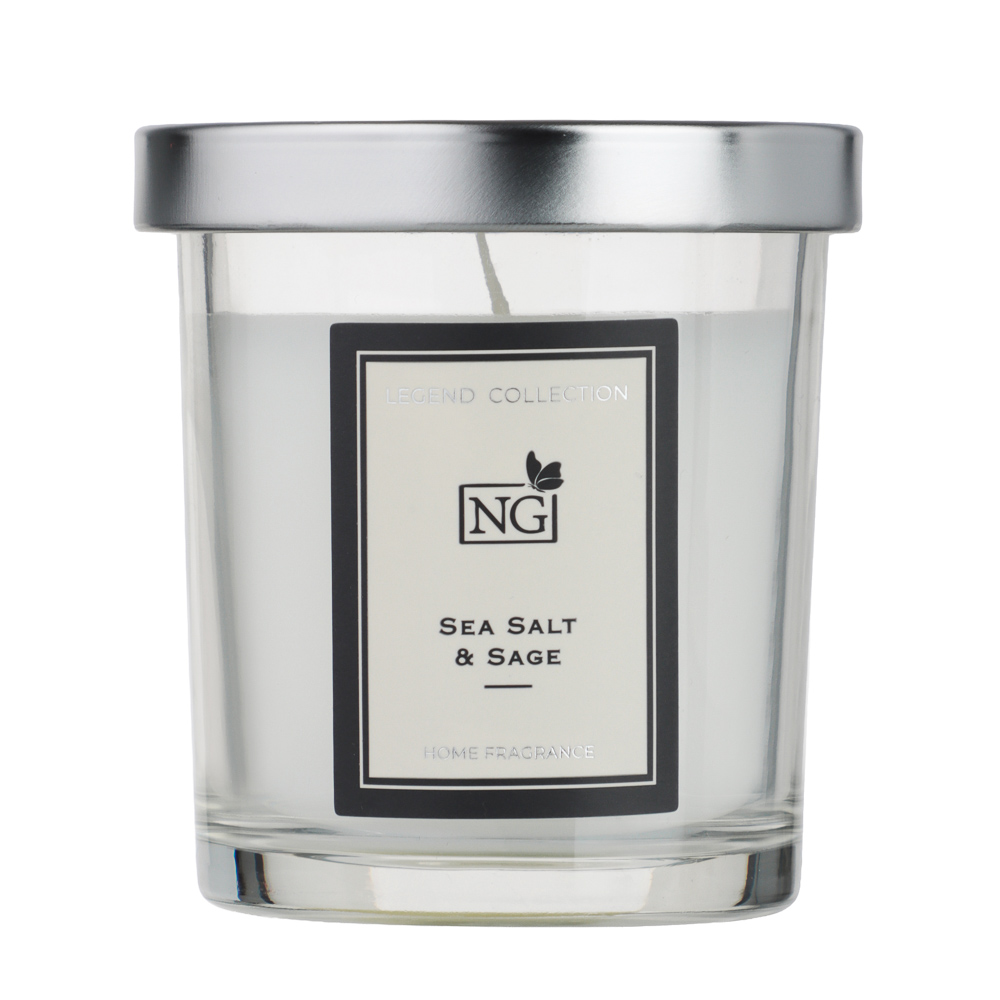 NEW GALAXY Свеча ароматизированная LEGEND COLLECTION, 88 гр, Sea Salt & Sage - #1