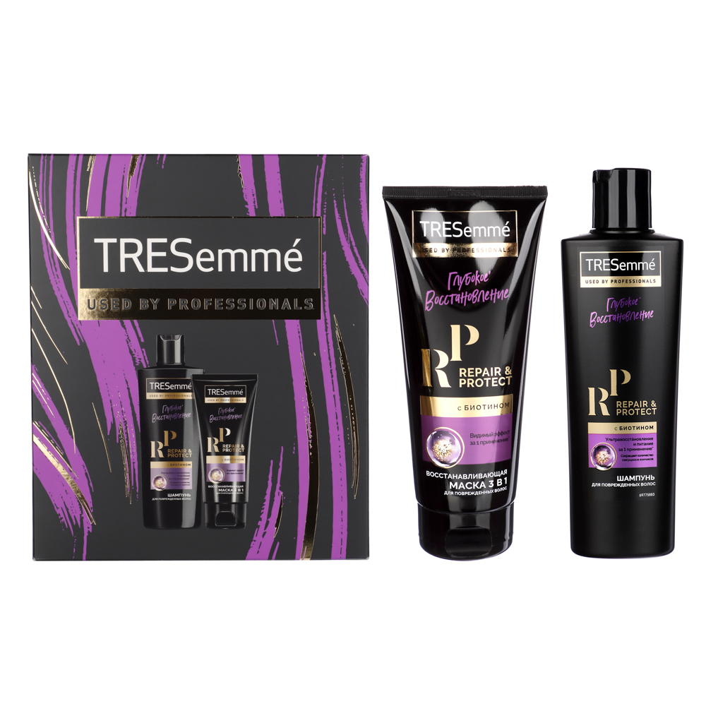 Подарочный набор женский TRESEMME Восстановление: Шампунь,230мл+Маска для волос,200мл - #2