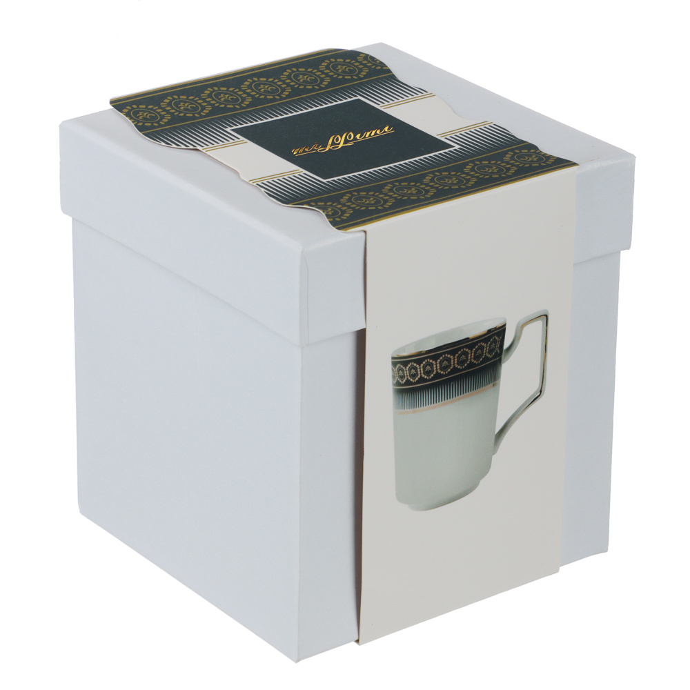 MILLIMI Элеганза Кружка 400мл, костяной фарфор, синий - #3