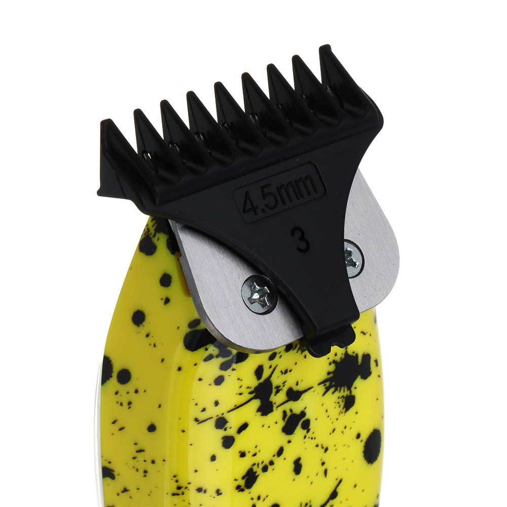 LEBEN Машинка для стрижки, 800 мА/ч, 2,5 часа работы, дисплей, прозрачный корпус - #8