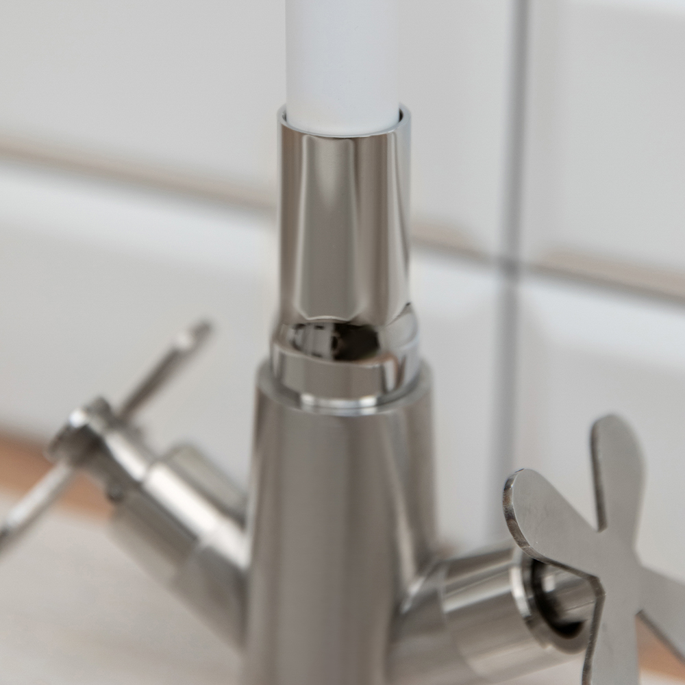 Излив смесителя для кухни, силиконовый, 2 режима, белый - #6