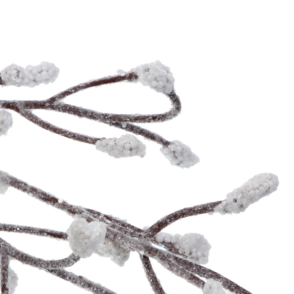 СНОУ БУМ Ветка в снегу 78 см, металл, пластик - #2