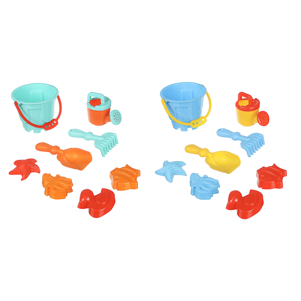 Набор для игры в песке "Башня", ИГРОЛЕНД, 8 предметов, пластик, для детей 3+ - #1