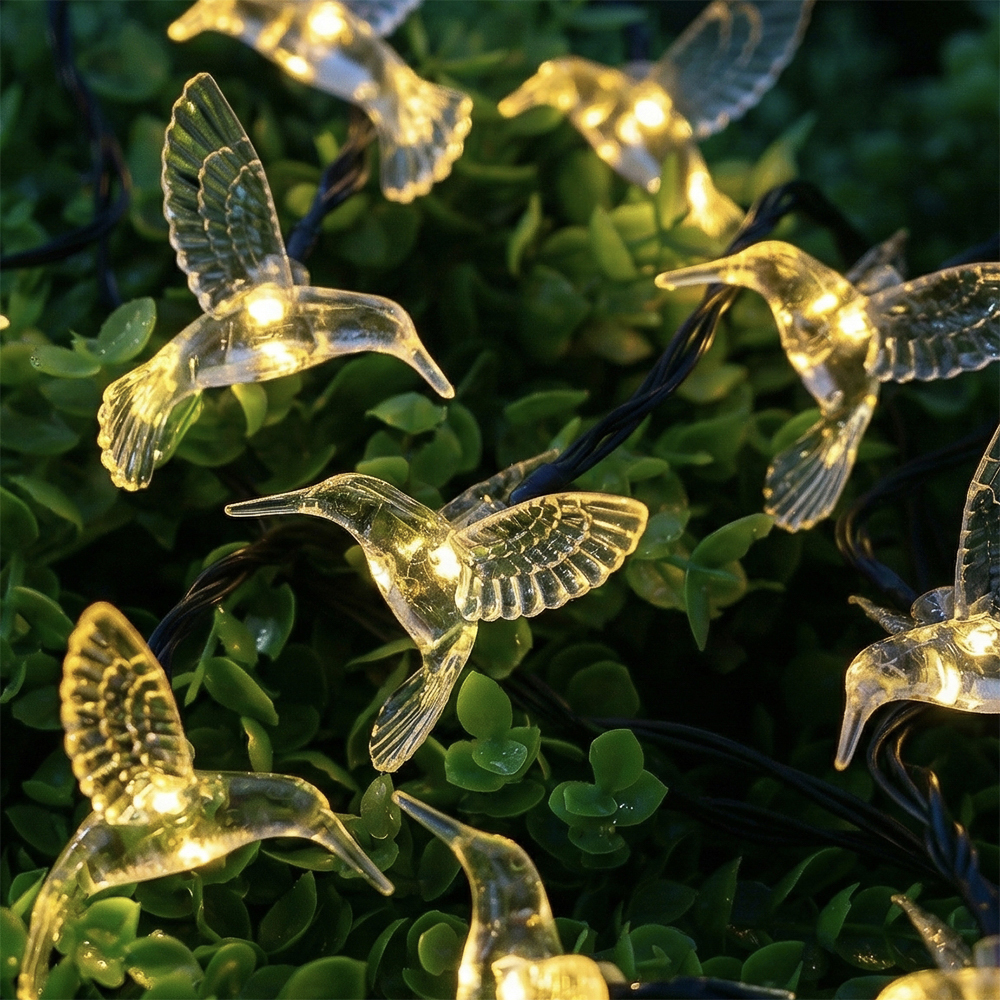 Гирлянда на солн. батар. тм INBLOOM Колибри, 7м, 20LED, шампань, AA600mAh Ni-MH,2 реж.,ABS,PVC,PS - #1