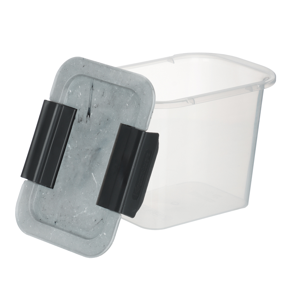 Контейнер герметичный с защелками для сыпучих продуктов 1000мл, пластик - #6