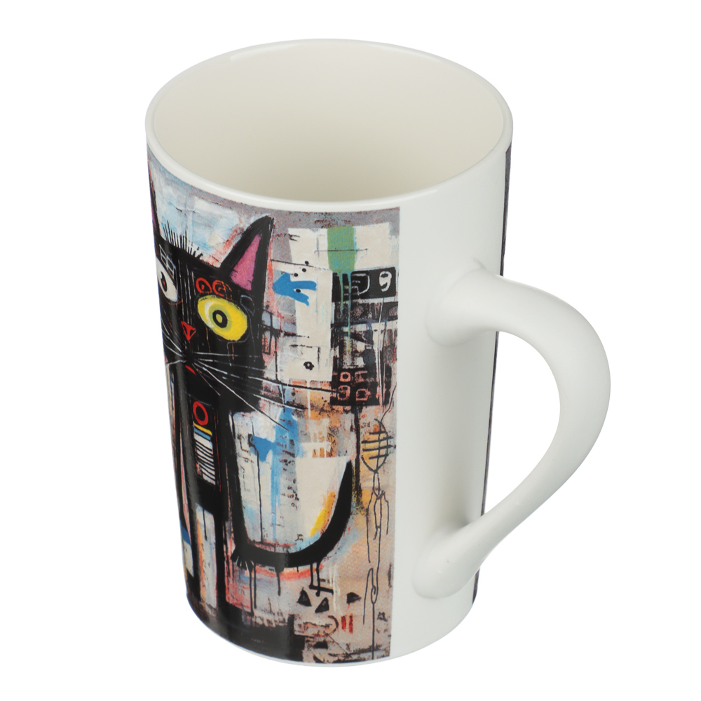 Кружка тм MILLIMI Кошачий глаз, 380мл, фарфор, 4 дизайна - #2