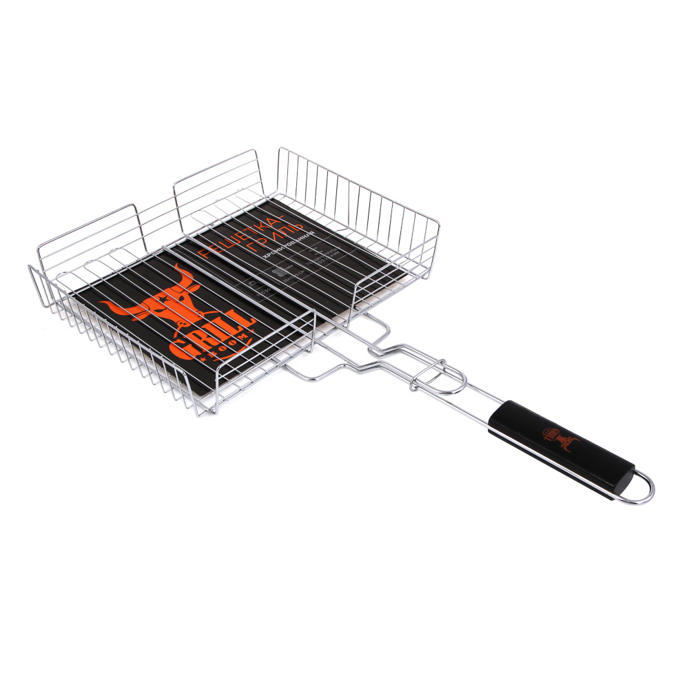 Решетка-гриль хром. тм GRILLBOOM, 25х33х5см - #9