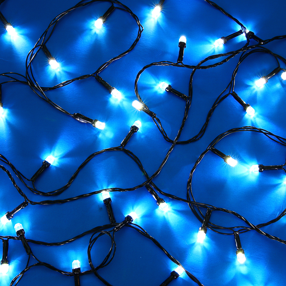 СНОУ БУМ Гирлянда эл. вьюн 20м, 200LED, белый, 8 режимов, ПВХ черный, 220В - #1