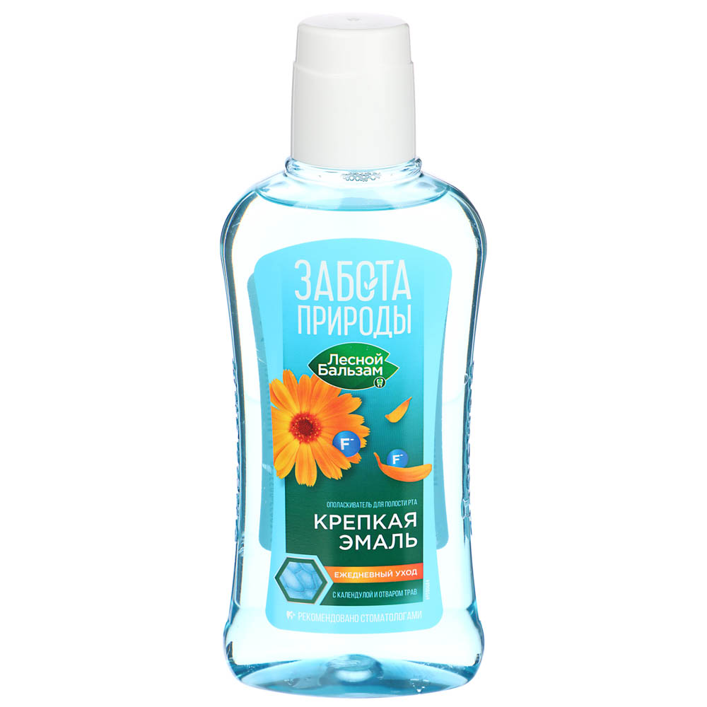 Ополаскиватель для полости рта ЛЕСНОЙ БАЛЬЗАМ Забота Природы, Календула, п/б, 400мл - #1