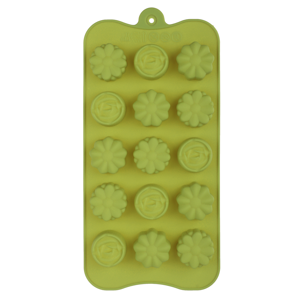 VETTA Форма силиконовая для шоколада и льда 15 ячеек, 21x10x1,6см "Шоколадка", 3 цвета - #5