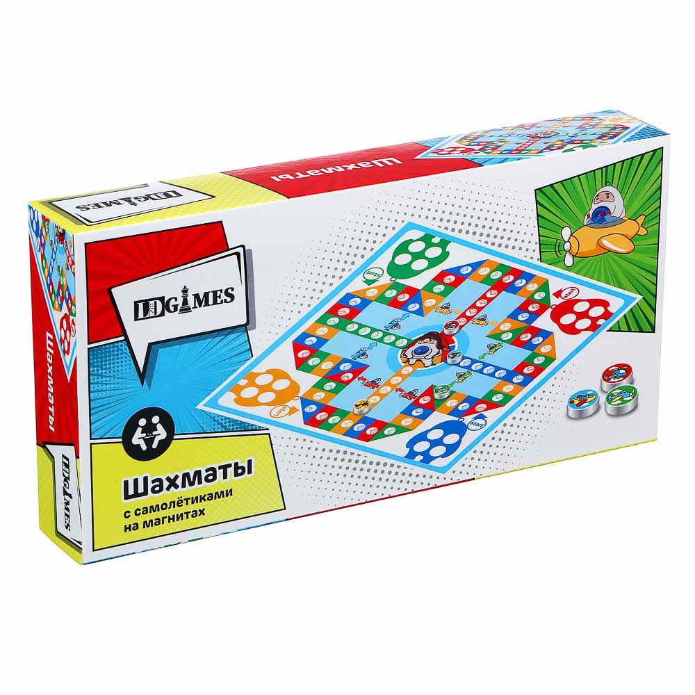 LDGames Игра шахматы с самолётиками на магнитах, 24,2x12,3x3,9 см - #4