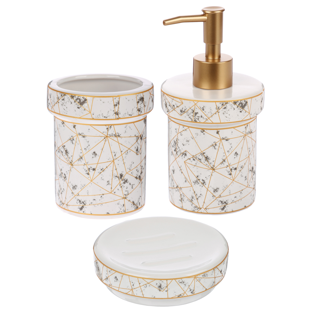 VETTA Дозатор для жидкого мыла "Ла Рош 2", керамика, 2 дизайна (без мет.) - #7