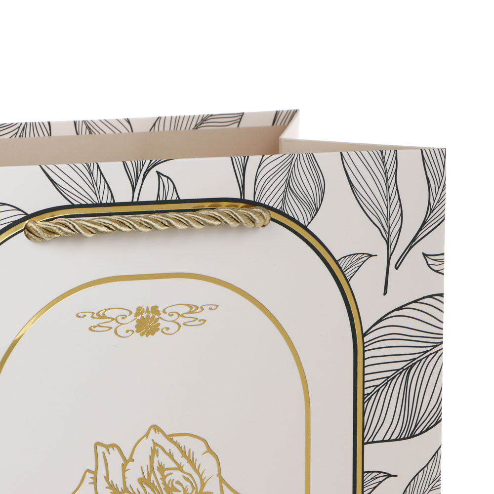 Пакет подарочный бумажный тм LADECOR M 18x23x10 см, "Цветы" арт 2, 4 дизайна - #3