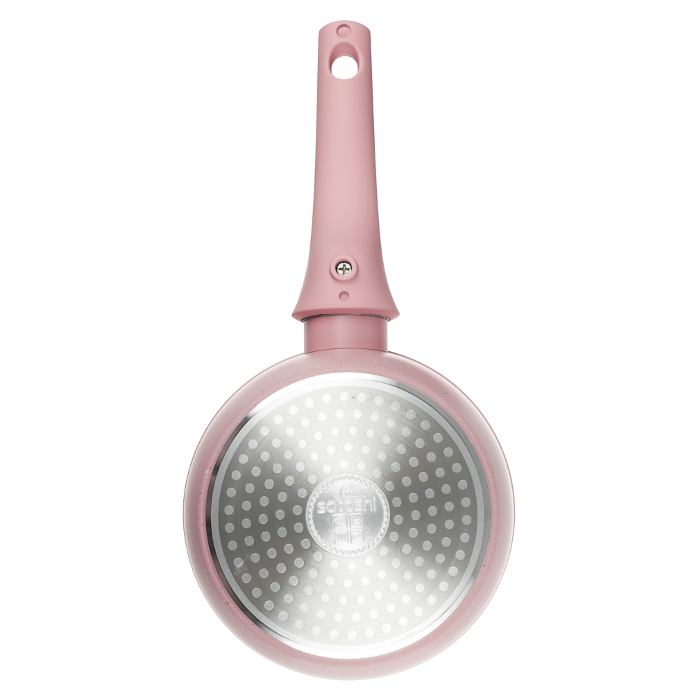 Ковш тм SATOSHI Ботаника 1,3л, d16см, с крышкой, съем. ручка, антиприг. покр. мрамор, инд, 3 цвета - #8