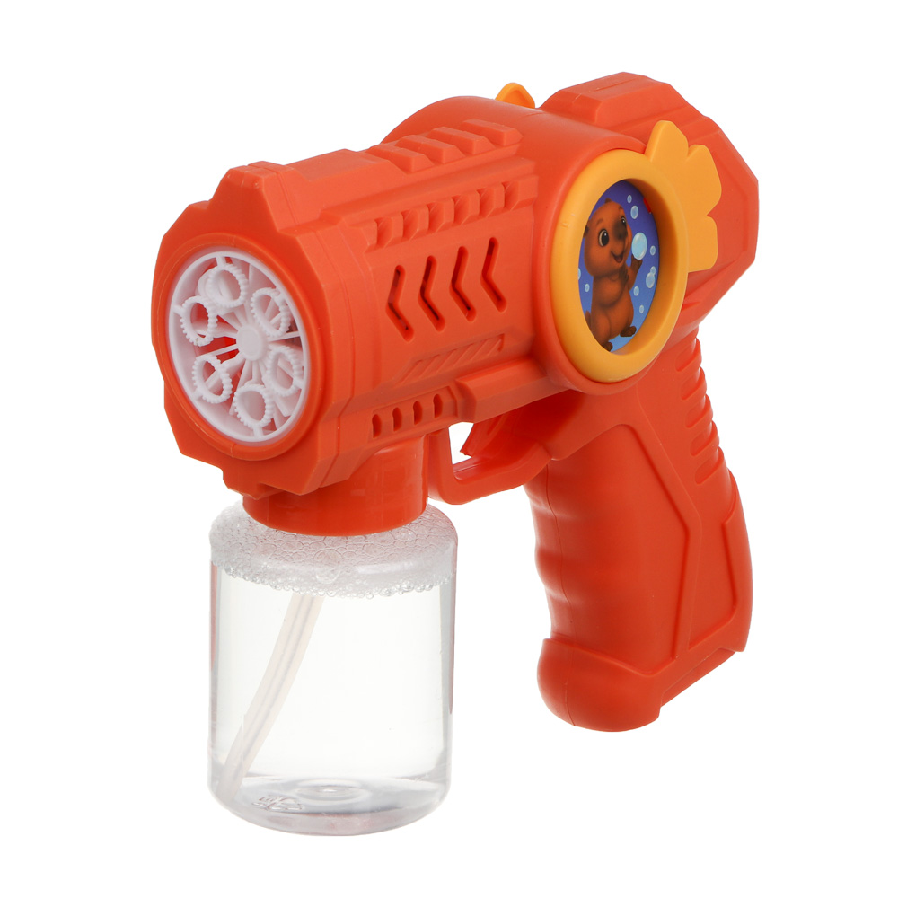 Пистолет для выдувания мыльных пузырей, ИГРОЛЕНД, PP, мыл. раствор 70 мл.,4хАА - #7