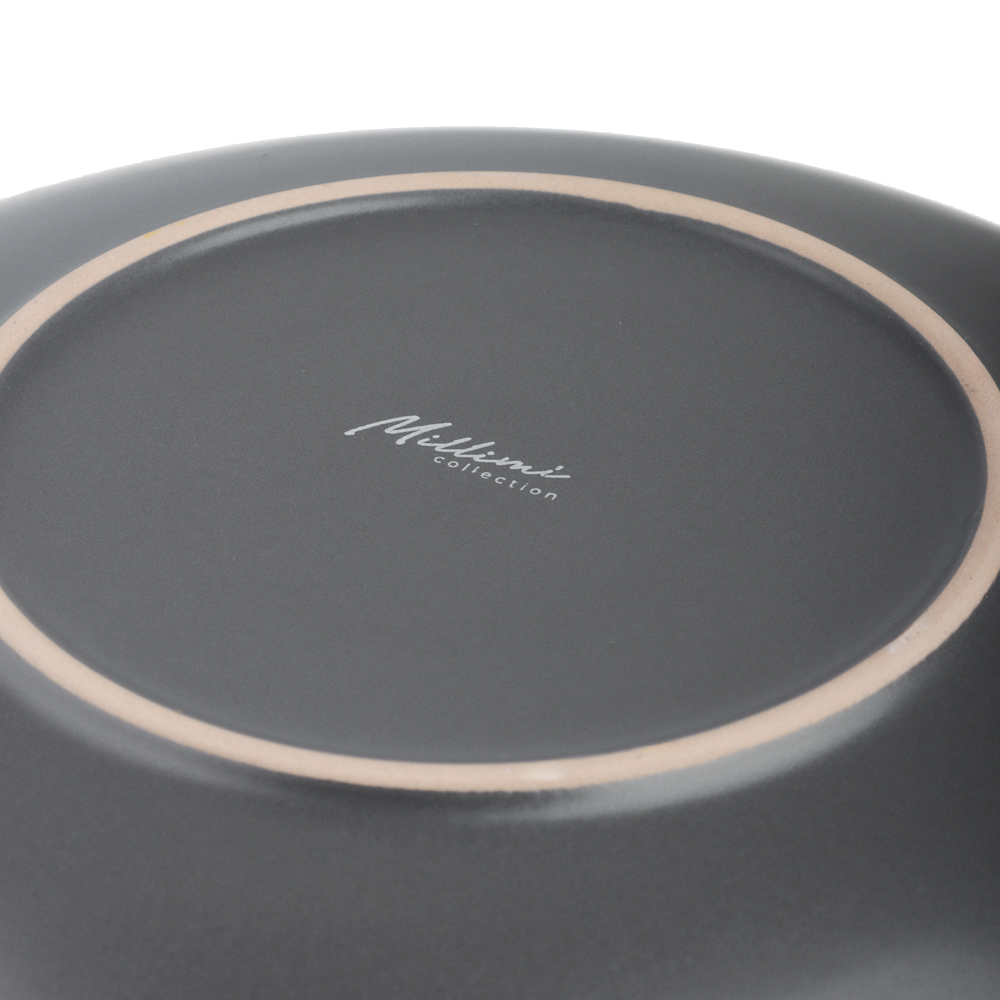 MILLIMI Тарелка десертная 20х2.5см, керамика, графит - #5