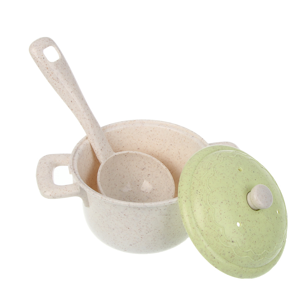 ИГРОЛЕНД Игровой набор посуды "Экопластик", 14 предметов, пластик, 37х7х39,5 см - #8