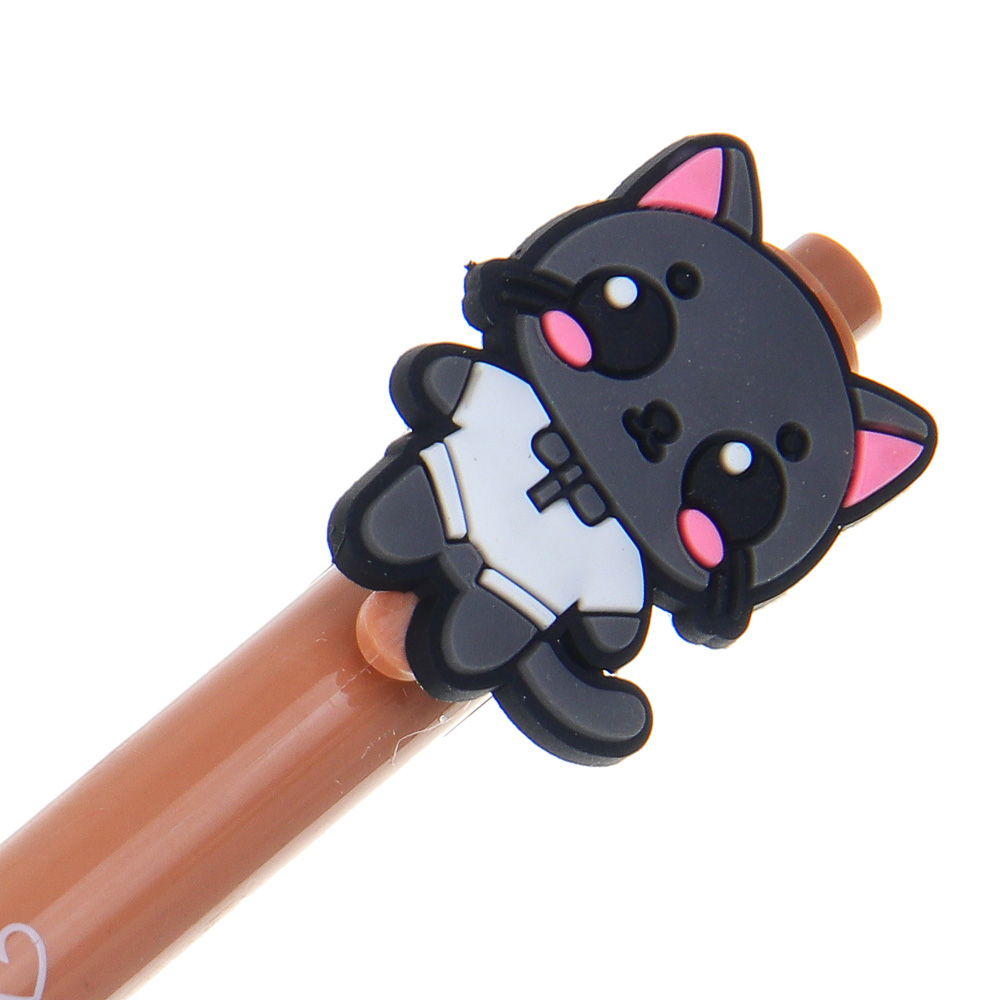 Ручка шариковая автоматическая синяя, с фигуркой в форме котика, 4 дизайна - #5