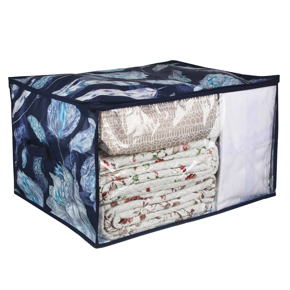 VETTA Санремо Кофр для подушек и одеял с прозрачным окном, 60х50х35см, спанбонд, ПЕВА, 2 дизайна - #1
