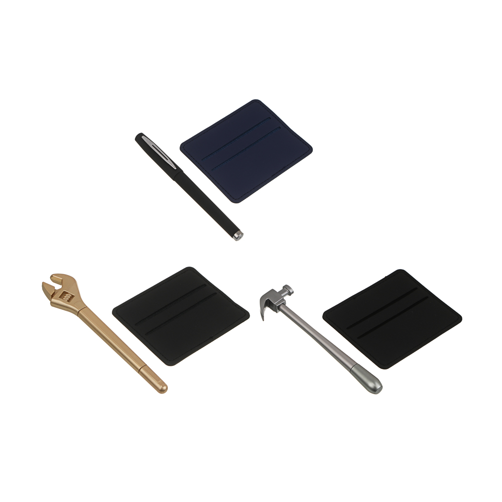 Набор подарочный тм LADECOR картхолдер, ручка, искусственная кожа, пластик, 3 вида - #1