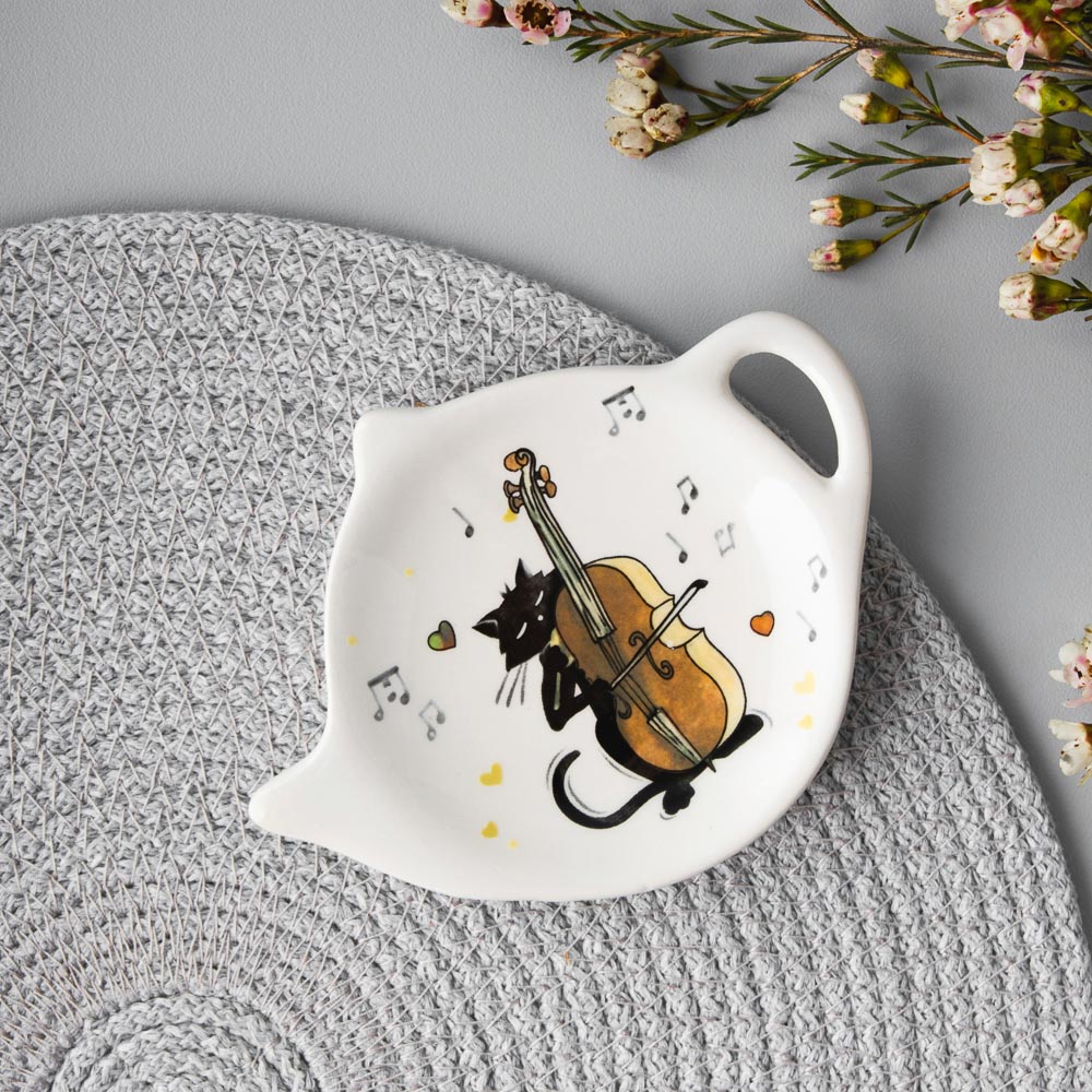 MILLIMI Котейка Подставка под чайный пакетик, 12х9х1,5см, керамика - #7