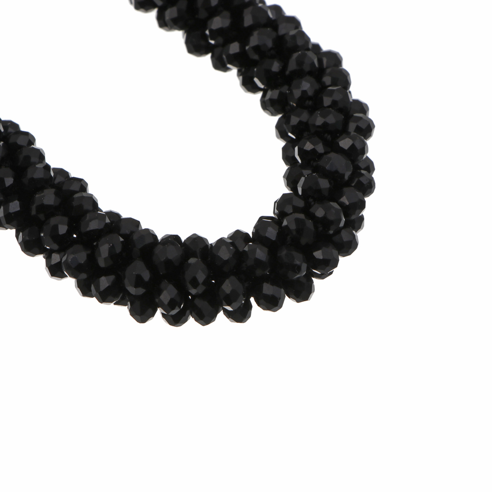 Колье на шею 37-42см, медь, стекло, 2 цвета, БЖ25-17 - #4