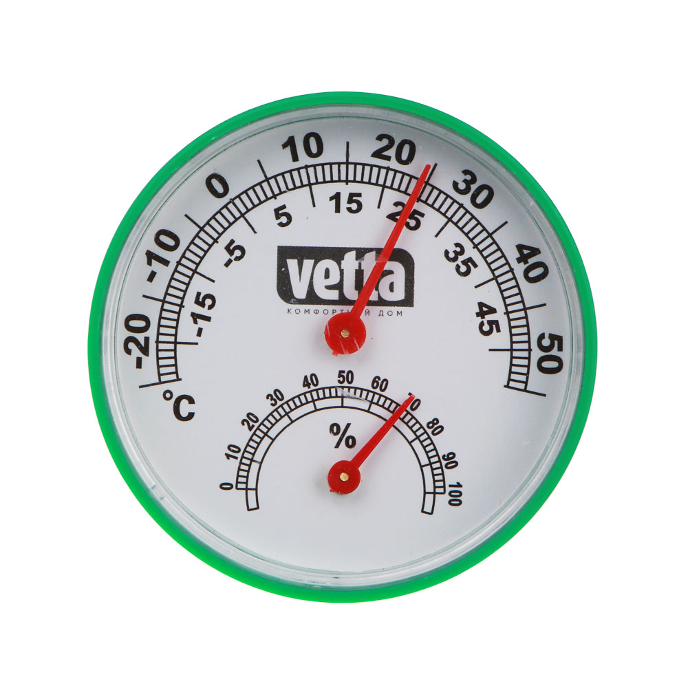VETTA Термометр + влагомер на блистере, 6,3см, металл, пластик, 3 цвета - #3